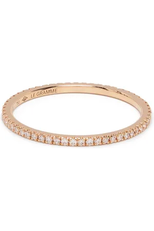 Le Gramme 18kt gold 1g diamond pavé ring