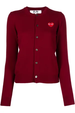 Comme des Garçons Heart motif cardigan
