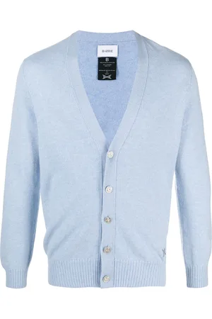 Barrie Logo appliqué cashmere cardigan