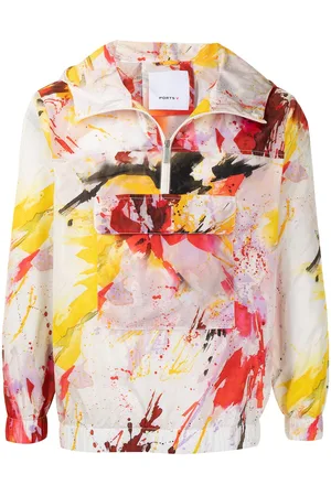 Ports V Graffiti-print pullover jacket