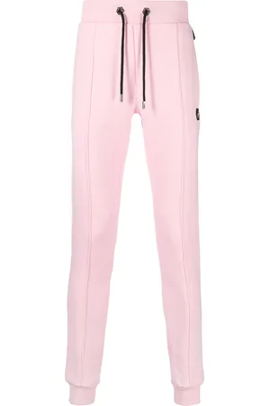 Philipp Plein Skinny-fit track pants with logo patch