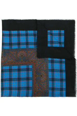 Saint Laurent Contrast pattern scarf