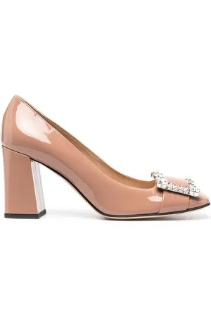 Sergio Rossi Embellished patent pumps