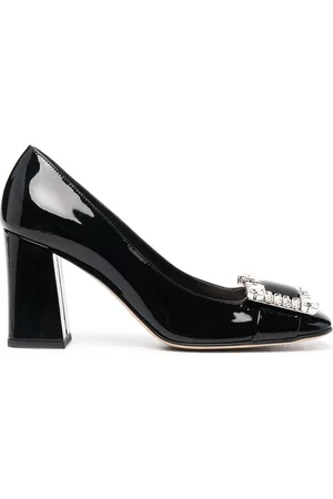 Sergio Rossi Embellished patent pumps