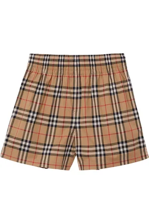 Burberry Vintage Check side-stripe shorts