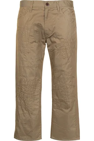 JUNYA WATANABE Embroidered cropped chinos