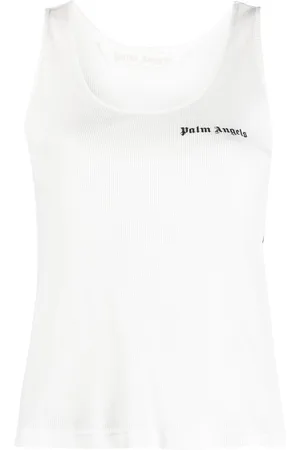 Palm Angels Logo-print sleeveless tank top
