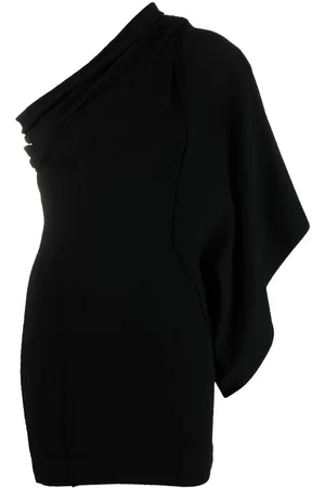 Rick Owens Athena voluminous cold-shoulder dress
