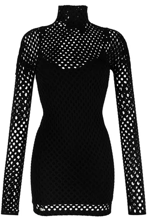 Philipp Plein Mesh-overlay mini dress