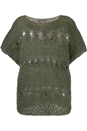 Issey Miyake 1980s open knit top
