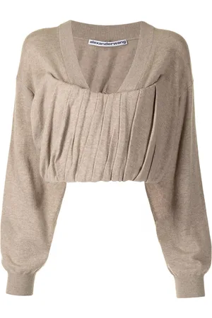 Alexander Wang Draped cropped jumper