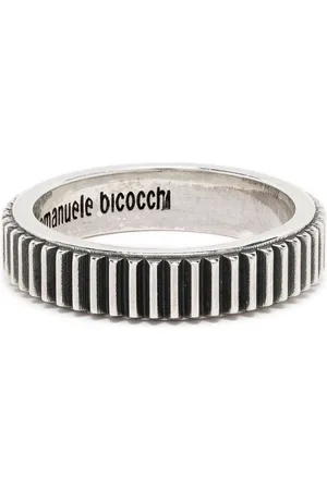 EMANUELE BICOCCHI Striped band ring