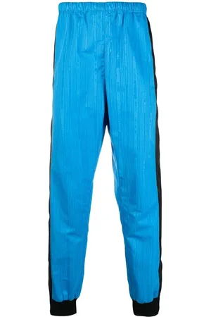 Marine Serre Colour-block elasticated trousers