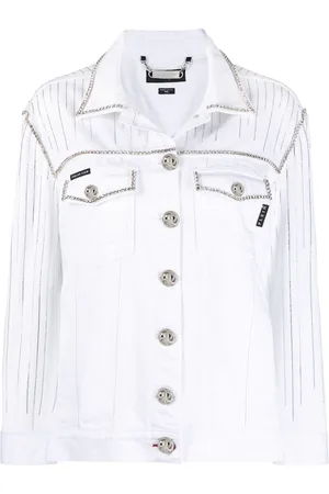 Philipp Plein Fringe-detail denim jacket