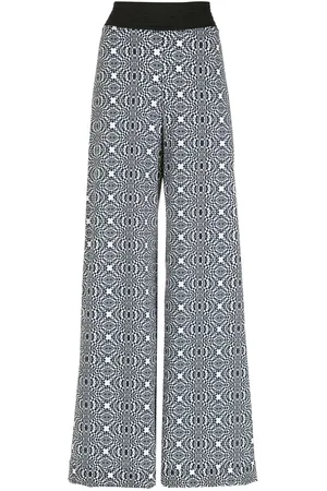 AMIR SLAMA Printed wide-leg trousers