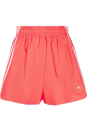 Stella McCartney Logo-print high-waisted running shorts
