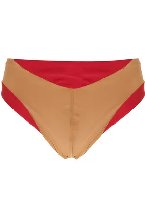 AMIR SLAMA Panelled two-tone swimming trunks