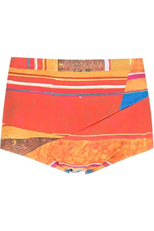 AMIR SLAMA Striped panels swimming trunks