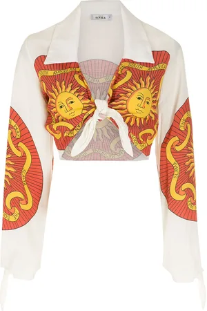 AMIR SLAMA Long sleeves cropped shirt