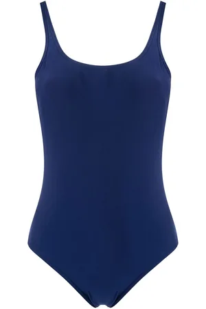 AMIR SLAMA Plain plunging back one-piece