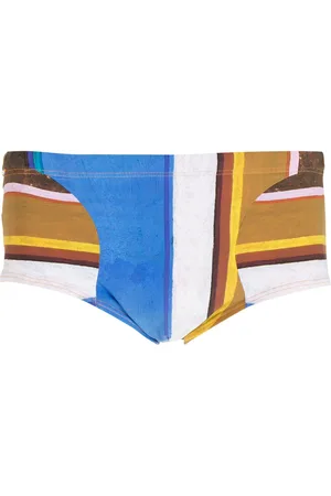 AMIR SLAMA Eco striped swimming trunks