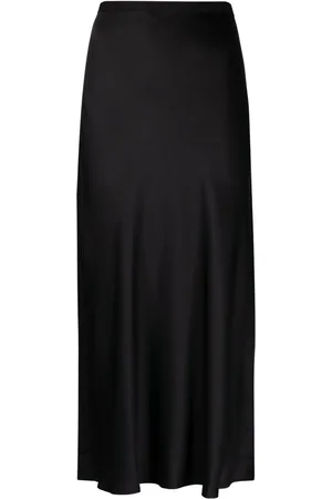ANINE BING Bar fluted silk skirt
