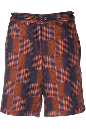 HENRIK VIBSKOV Check knee-length shorts