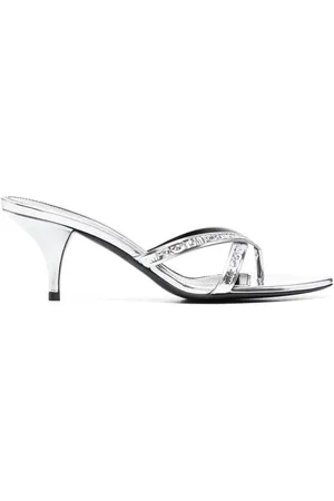 Tom Ford Metallic leather mules
