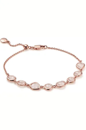 Monica Vinader 18kt rose gold Siren Mini Nugget Cluster bracelet