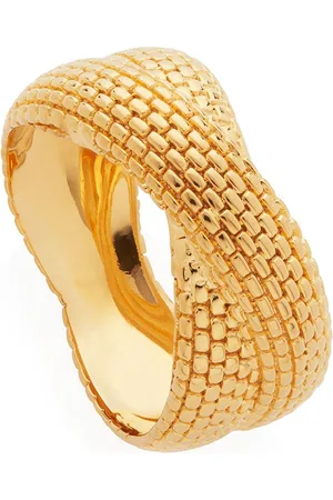 Monica Vinader Woven cross ring