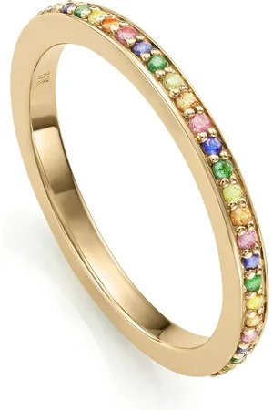 Monica Vinader Skinny sapphire eternity ring