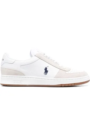 Ralph Lauren Court leather suede sneakers
