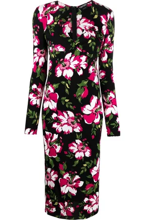 Tom Ford Floral-print mid-length dress