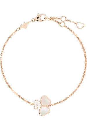 Chopard 18kt rose gold Happy Hearts Wings diamond and mother-of-pearl bracelet