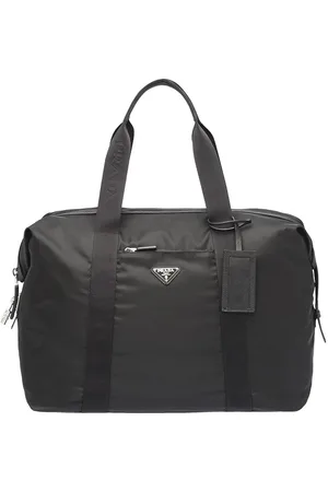 Prada Re-Nylon triangle logo holdall bag