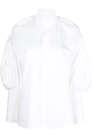 DICE KAYEK High-neck poet sleeve shirt