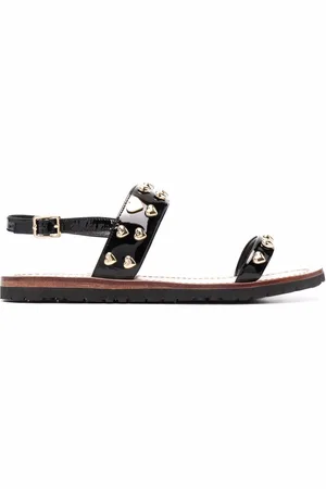 Moschino Heart-stud flat sandals
