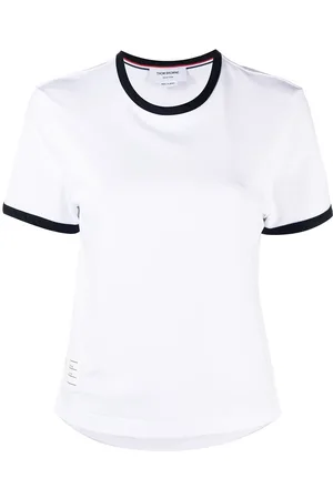 Thom Browne Asymmetric hem short-sleeve T-shirt