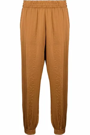 BLANCA Elasticated cropped-leg trousers