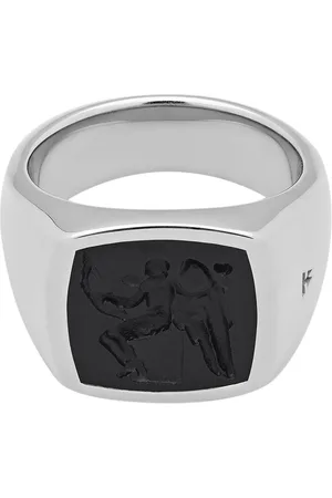 TOM WOOD Cushion Eros onyx-embellished ring