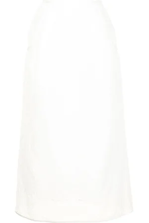 MAME KUROGOUCHI Embroidered lace cotton skirt