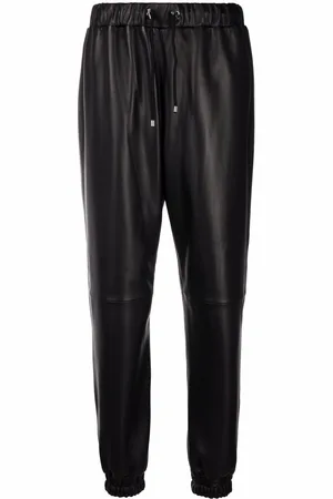 Philipp Plein Leather track pants