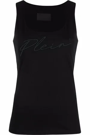 Philipp Plein Logo-embroidered tank top