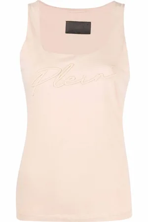 Philipp Plein Logo-embroidered vest top