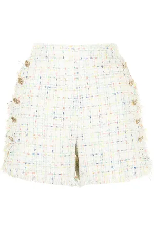 Edward Achour Paris Tweed-style sailor shorts