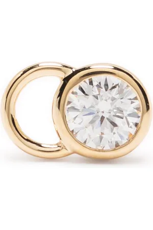 COURBET 18kt recycled yellow CO laboratory-grown diamond mono stud earring