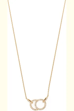 COURBET 18kt recycled yellow CELESTE laboratory-grown diamond pavé pendant necklace