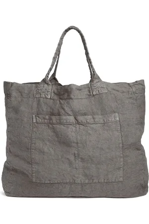 ONCE MILANO Linen weekend bag