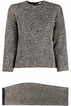 Gianfranco Ferré 1990s knitted top and skirt set