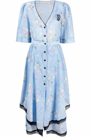 ULYANA SERGEENKO Floral-print shirt dress